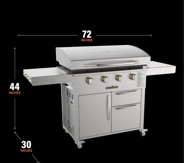 Blackstone® 4-Burner Stainless Steel Freestanding Liquid Propane Grill-1
