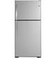 GE® 30" 19.2 Cu. Ft. Fingerprint Resistant Stainless Steel Top Freezer Refrigerator-0