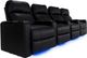 RowOne Prestige Home Entertainment Seating Black 4-Chair Straight Row-2