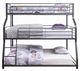 ACME Furniture Caius II Gunmetal Twin Over Full Over Queen Bunk Bed-1