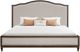 Flexsteel® Bellevue Creamy Tan/Whiskey Brown King Upholstered Panel Bed-2