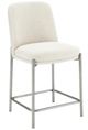 Modus Furniture Crossroads 2.0 Dion Brushed Nickel/Natural Light Upholstered Counter Stool-0