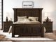 International Furniture Direct Desire Deep Brown Queen Panel Bed-1