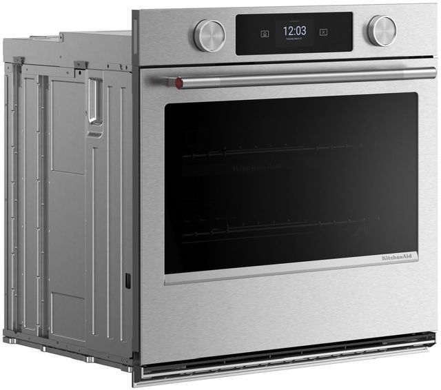 KitchenAid® 30" PrintShield™ Stainless Steel Smart Single Electric Wall Oven with Assisted Cook Modes-4
