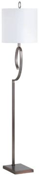 Crestview Collection Dash Brass/Gunmetal Stylized Bent Floor Lamp-0