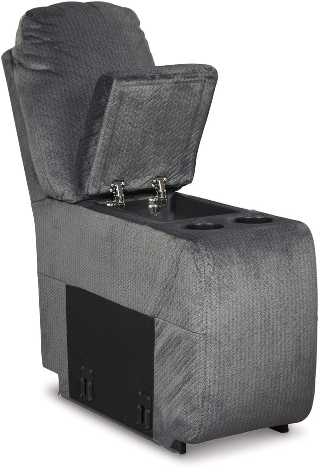 Signature Design by Ashley® Clonmel 6-Piece Charcoal Reclining Right-Arm Facing Sectional and Chaise with Console-3