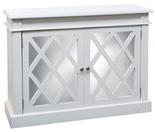 Stylecraft White Two-Door Cabinet-0
