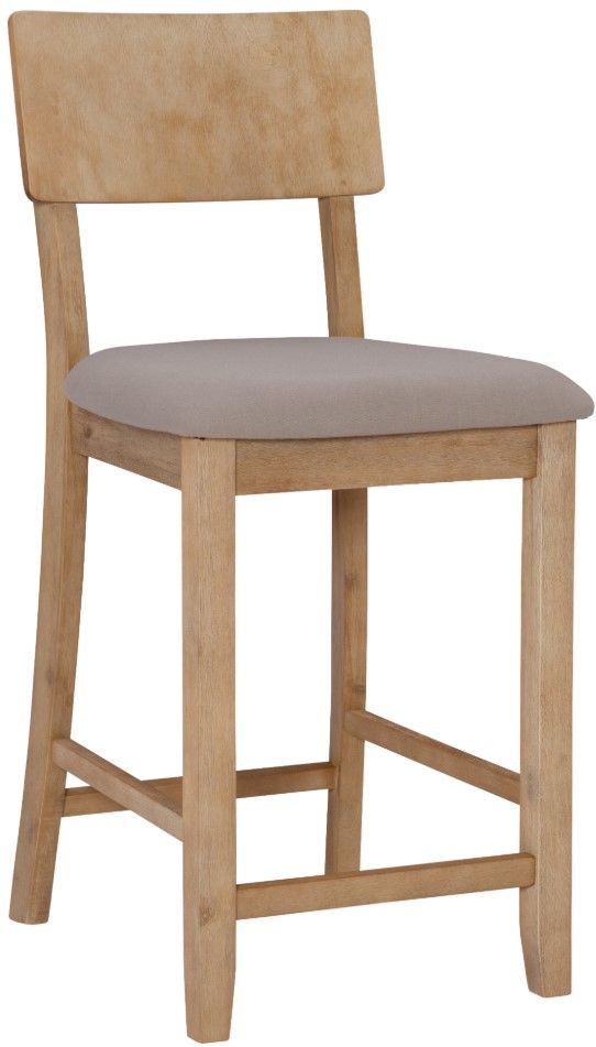 Linon Jordan Gray Wash Counter Stool-0