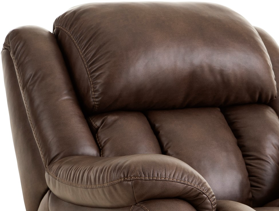 HomeStretch Drifter Brown Zero Gravity Wall-Saver Power Recliner