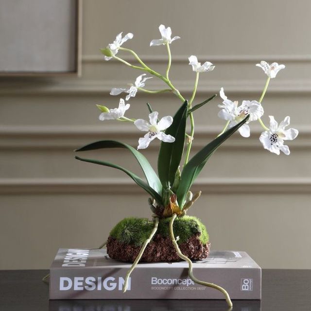 Uttermost® Clovis Green/White Orchid-1