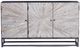 Jofran Inc. Astral Plains Reclaimed Gray 3-Door Accent Cabinet-2