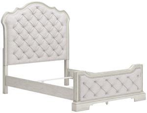 Signature Design by Ashley® Arlendyne Antique White Queen Upholstered Panel Bed