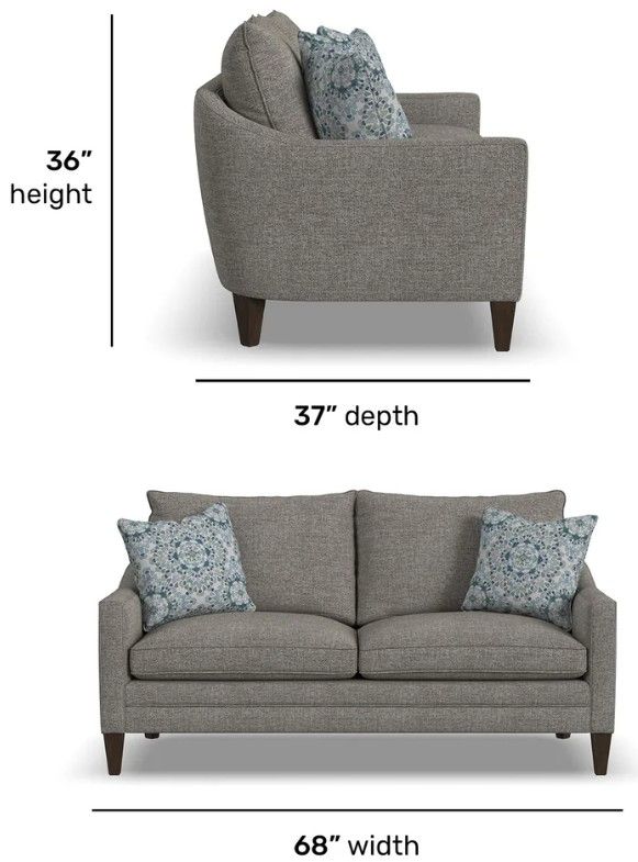 Flexsteel® Customizable Eleanora Fabric Loveseat-2