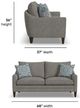 Flexsteel® Customizable Eleanora Fabric Loveseat-2
