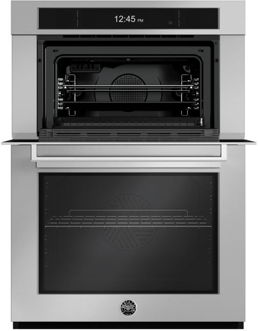 Bertazzoni Professional Series 30'' Stainless Steel Oven/Micro Combo Electric Wall Oven with Steam-2