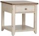 Liberty Furniture Farmhouse Reimagined Chestnut End Table with Antique White Base-0