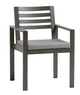 Ratana Element 5.0 Ash Grey Aluminum Dining Arm Chair-0