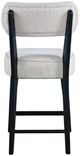 Jofran Inc. Urban Archive Wes Black/White Upholstered Counter Stool-3