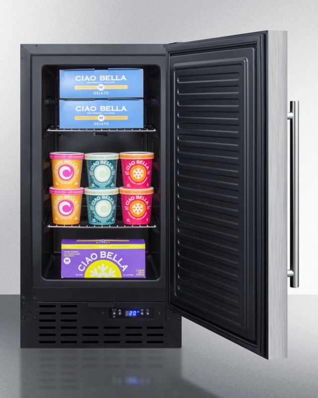 Summit® 2.7 Cu. Ft. Stainless Steel Upright Freezer-3