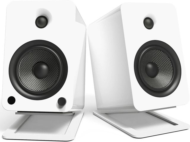 Kanto White Desktop Speaker Stands-1