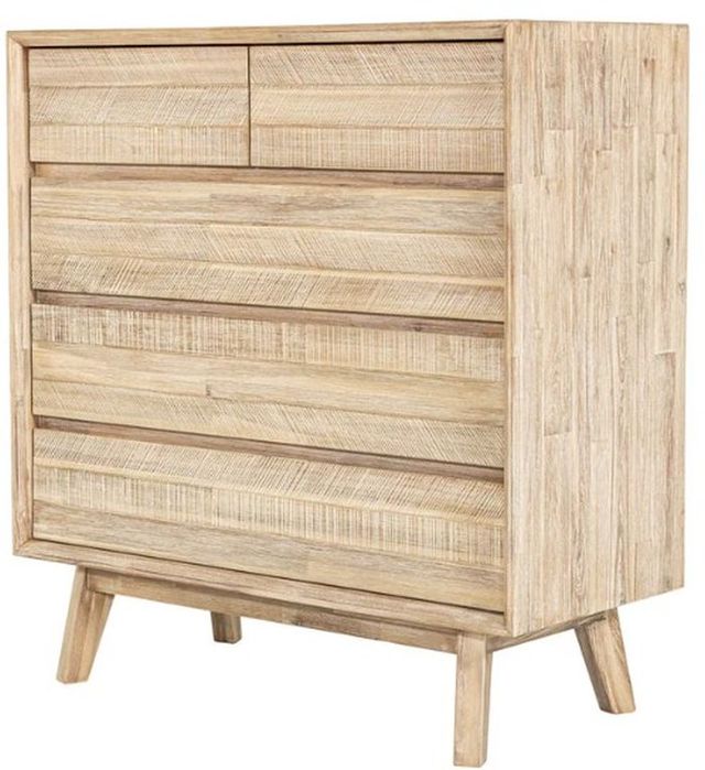 LH Home Gia Light Driftwood 5-Drawer Chest-0