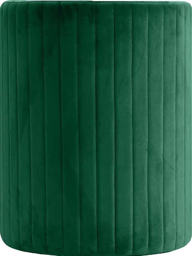 Meridian Furniture Selena Green Velvet Chair and Ottoman Set-2