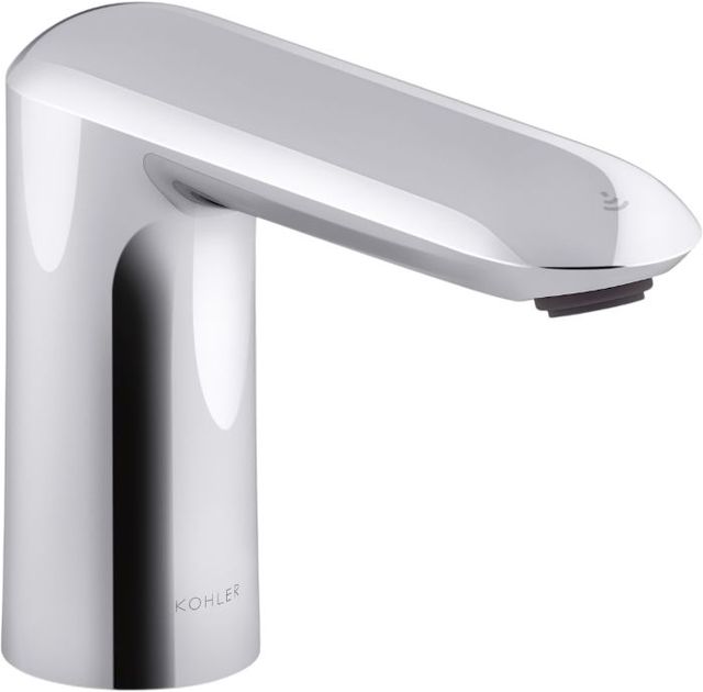 KOHLER® Kumin® Polished Chrome Touchless Single-Hole Lavatory Faucet with Kinesis® Sensor Technology, 0.5 GPM-0