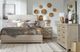 Liberty Furniture Belmar 4-Piece Knubby/Silver Champagne/Washed Taupe California King Sleigh Bed Set-0
