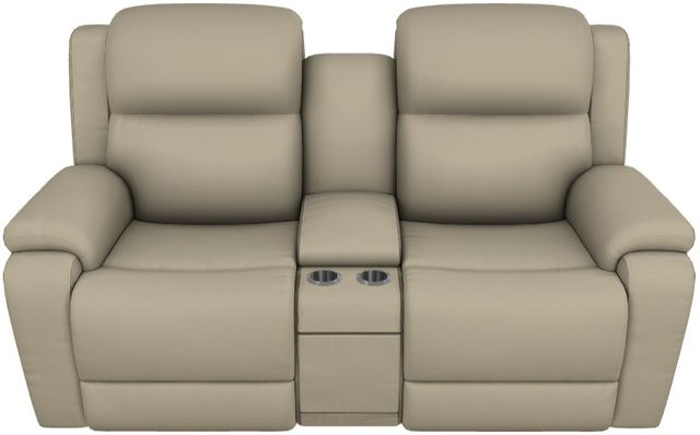 La-Z-Boy® Dorian Sand Power Reclining Loveseat with Console, Headrest, and Lumbar-1