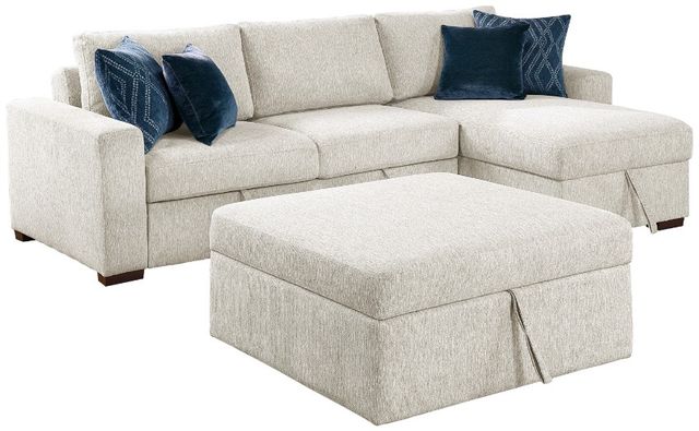 Homelegance® Isla 4-Piece Beige L-Shape Sectional with Pull-Out Bed and Reversible Chaises-0