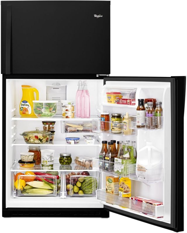 Whirlpool® 33 in. 21.3 Cu. Ft. Black Top Freezer Refrigerator-4
