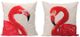 A & B Home 2-Piece Pink/White Throw Pillows Set-0