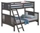 Furniture of America® Spring Creek Stain Gray Twin/Full Bunk Bed-0
