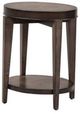 Liberty Furniture Penton Espresso Stone Oval Chair Side Table-0
