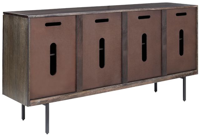 Signature Design by Ashley® Graydon Gray/Whitewash Accent Cabinet-3