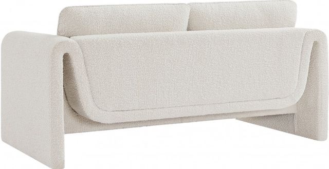 Meridian Furniture Stylus Cream Boucle Fabric Loveseat-3