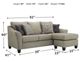 Ashley® Kestrel Driftwood Queen Sofa Chaise Sleeper-1