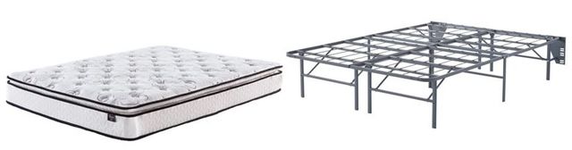 Sierra Sleep® by Ashley® Bonnell 2-Piece 10" Hybrid and Better than a Boxspring Foundation Queen Mattress Set-0
