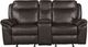 Homelegance® Aram Dark Brown Manual Glider Double Reclining Loveseat-2