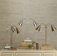 Currey & Company Symmetry Polished Nickel Double Desk Lamp-4