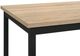 Coaster® Garza Greige Oak Dining Table with Matte Black Base-5