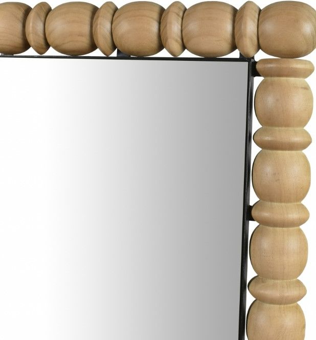 Meridian Furniture Aubrey Natural Oak Mirror-3