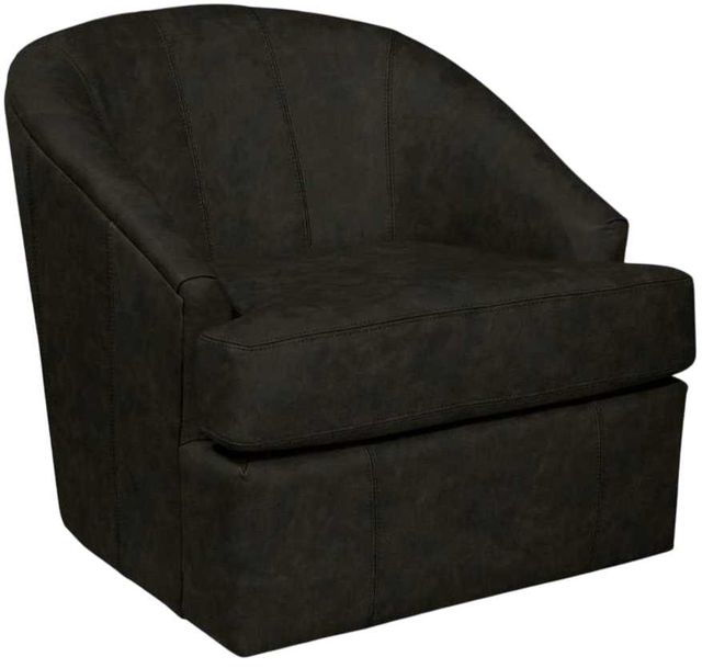 England Furniture Customizable Julien Leather Swivel Accent Chair-3