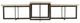 Bernhardt Hathaway White Square Cocktail Table with Oil-Rubbed Bronze Base-4