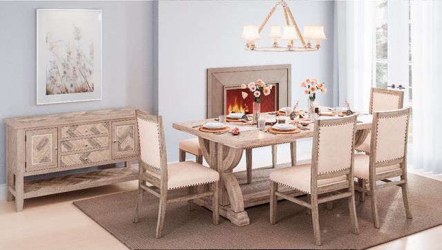 Jofran Inc. Fairview Ash/Brown Backless Dining Bench-1
