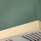 AGA Euclid 36" Mineral Green Wall Mounted Range Hood  with Polished Brass Trim-1