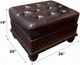 ACME Furniture Anondale Cherry/Espresso Leather Ottoman-2