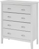 Titus Furniture White 4-Drawer Chest-0