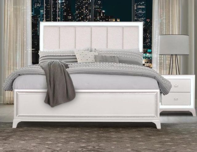 Steve Silver Co. Cassie Pearl King Panel Bed-1