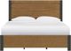 Elements International Breckenridge Black/Oak King Bed-1